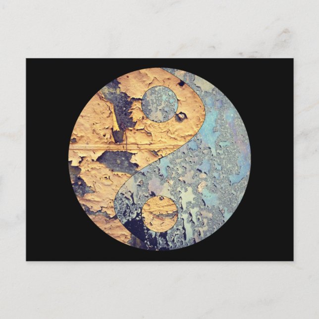 Decay Yin Yang Postcard Postkarte (Vorderseite)
