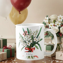 December Birth Flower Mug | Hollies Kaffeetasse