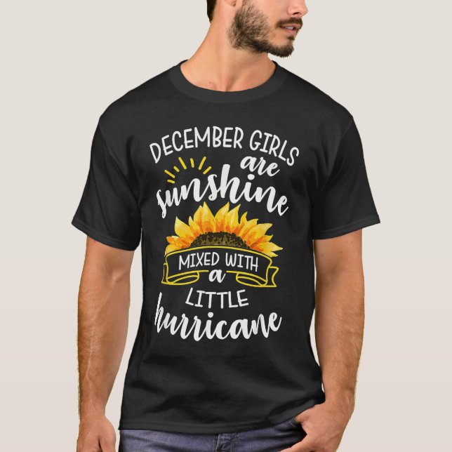 December Girls Are Sunshine Mixed With Little Hurr T-Shirt (Vorderseite)