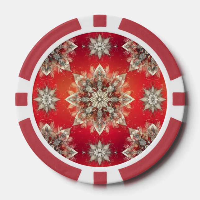 December Snowflakes  Pokerchips (Vorderseite)