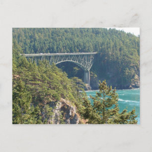 Deception Pass Bridge Postkarte