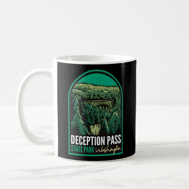 Deception Pass Staat Park Washington Kaffeetasse (Links)
