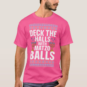 Deck den Saal mit Matzo Balls Hanukkah T-Shirt