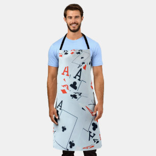 "Deck des Schicksals: Ebenen in einem Poker-Shuffl Schürze