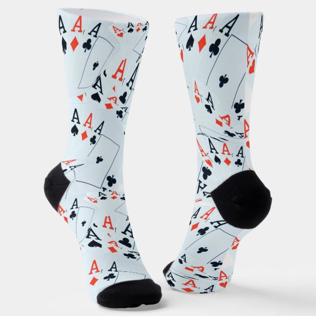 "Deck des Schicksals: Ebenen in einem Poker-Shuffl Socken (Gewinkelt)