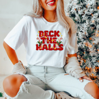 Deck Die Hallen Weihnachts-T - Shirt