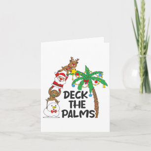 Deck die Palme Weihnachten im Juli Weihnachten Män Karte