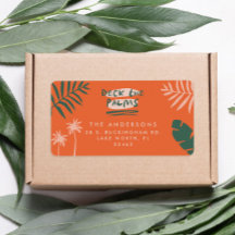 Deck die Palmen hellen farbenfrohen Weihnachten