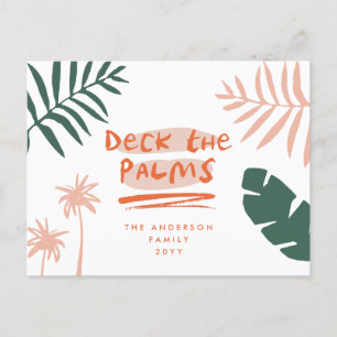 Deck die Palmen Weihnachten tropischen modern