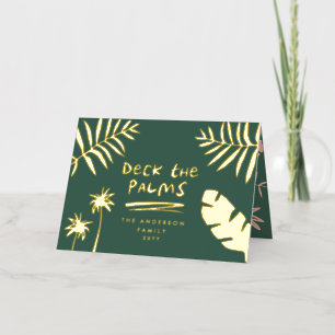 Deck die Palmen Weihnachten tropischen modern
