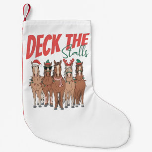 Deck die Ställe Lustiger Weihnachten Pferdeliebhab Kleiner Weihnachtsstrumpf