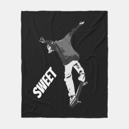 "Deck Drehend" Skateboarding-Station Fleecedecke