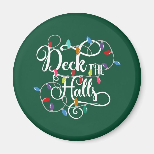 Deck Hallen Weihnachten Magnet (Vorne)