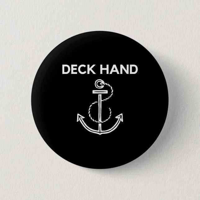 Deck Hand Boots- und Segel-T-Shirt  Button (Vorderseite)