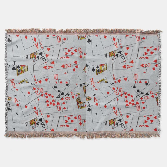 Deck_Of_Cards,_Woven_Throw_Blanket. Decke (Vorderseite)