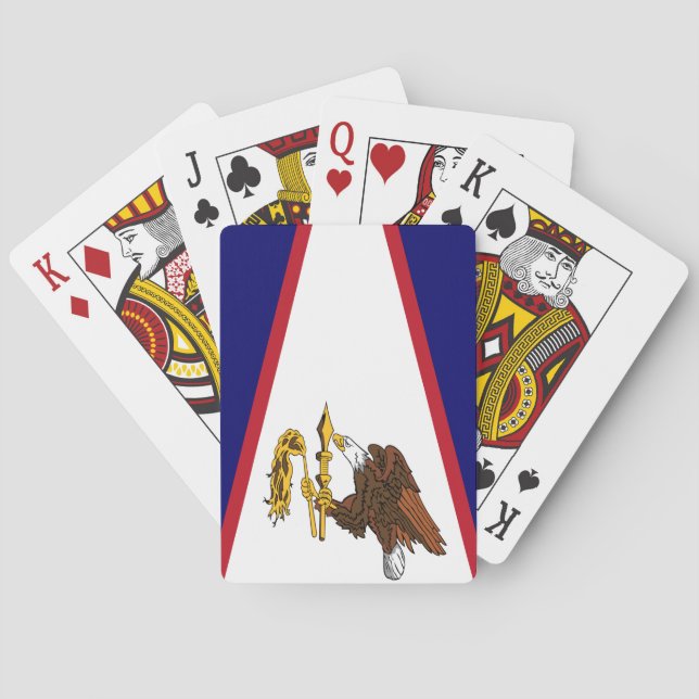 Deck Playing Cards with Flag of American Samoa Spielkarten (Rückseite)