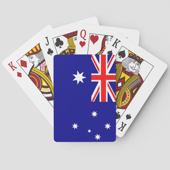 Deck Playing Cards with Flag of Australia Spielkarten (Rückseite)
