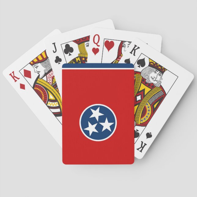 Deck Playing Cards with Flag of Tennessee, USA Spielkarten (Rückseite)