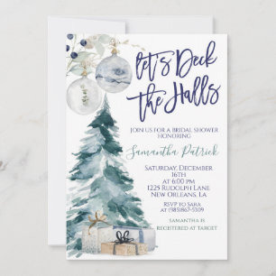 Deck the Halls Bridal Einladung