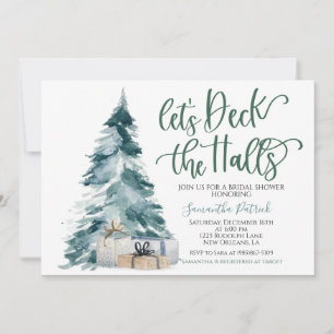 Deck the Halls Christmas Bridal Dusche Einladung