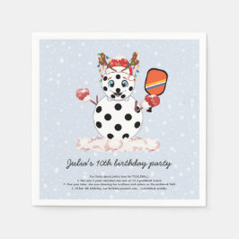 Deck the Halls Christmas Pickleball Tournament Serviette