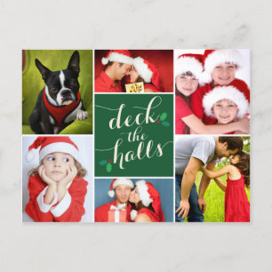 DECK THE HALLS   Feiertagspostkarte