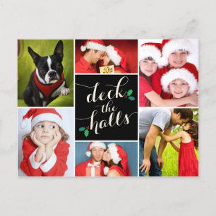 DECK THE HALLS   Feiertagspostkarte
