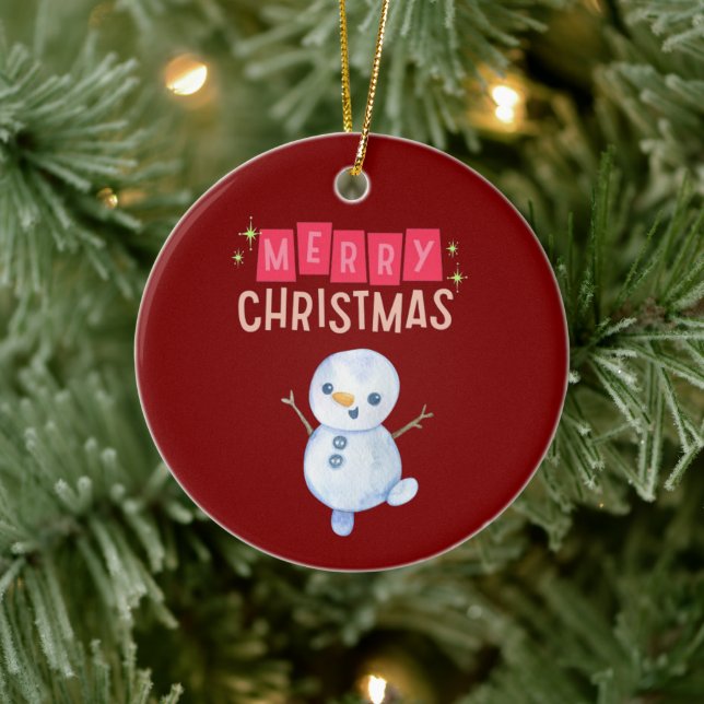 Deck the Halls: Frohe Weihnachtsfeier" Keramik Ornament (Baum)