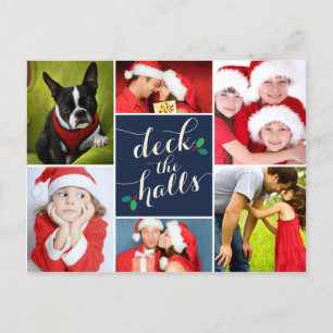 DECK THE HALLS   HOLIDAY POST CARD FEIERTAGSPOSTKARTE