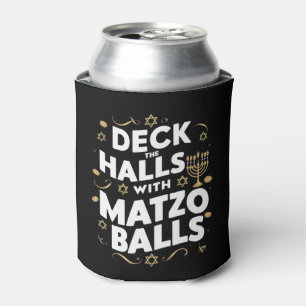 Deck The Halls Matzo Balls Lustiges Hanukkah Jüdis Dosenkühler