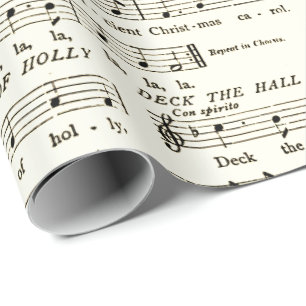 Deck the Halls Notenpapier Geschenkpapier
