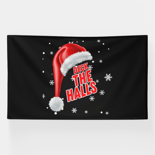 Deck The Halls Snow Collection 6x10 Vinyl Banner (Horizontal)