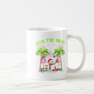 Deck The Palms Flamingo Trocal Weihnachtsbeleuchtu Kaffeetasse
