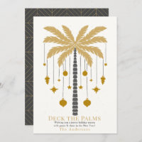Deck the Palms Golden Palm Tree Ornament Christmas