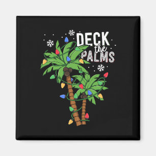 Deck the Palms Tropical Hawaii Weihnachtspalme Tre Magnet