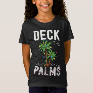 Deck the Palms Tropical Hawaii Weihnachtspalme Tre T-Shirt