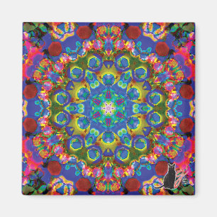 Deckchen-Kaleidoskop-Magnet Magnet