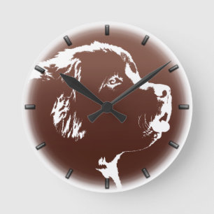 Decke für die Wall-Uhr der Pup-Uhr im Neufundland Runde Wanduhr