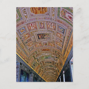 Decke im Korridor, der zur Sixtinischen Kapelle fü Postkarte
