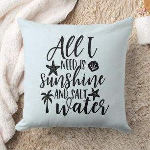 Decke im Strandhaus-Kopfkissen Kissen