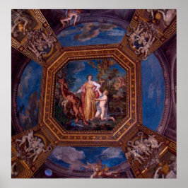 Decke im Vatikan in Rom, Italien Poster