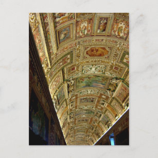 Decke im Vatikan Museum, Rom Italien Postkarte