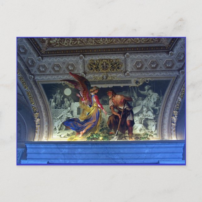 Decke im Vatikanmuseum in Rom Postkarte (Vorderseite)