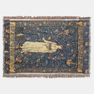 Decke Kunst Nouveau Damen-Birds Morris Floral