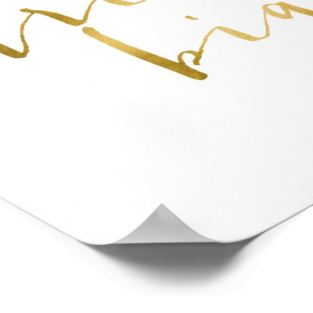 Decke mit vergoldeter Wand, Traum groß, Tee-Wall A Poster (Ecke)