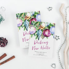 Decke neue Hallen Festivals Baubles Neue Zuhause Feiertagskarte