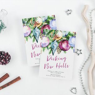 Decke neue Hallen Festivals Baubles Neue Zuhause Feiertagskarte