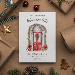 Decke neue Hallen Moving Announcement Holiday Card Feiertagskarte