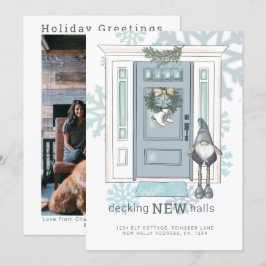 Decke neue Hallen Neue Zuhause Weihnachtsfeiertag Einladung