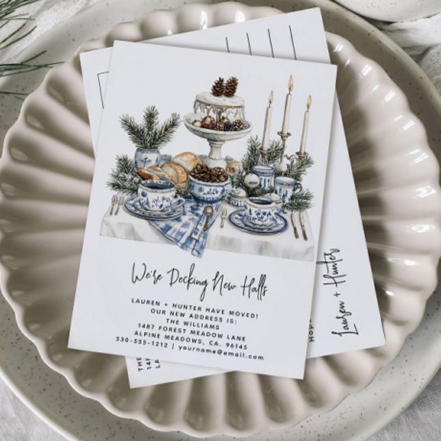 Decke neue Hallen Rustikale Wasserfarbenen Pine Ho Ankündigungspostkarte (Von Creator hochgeladen)